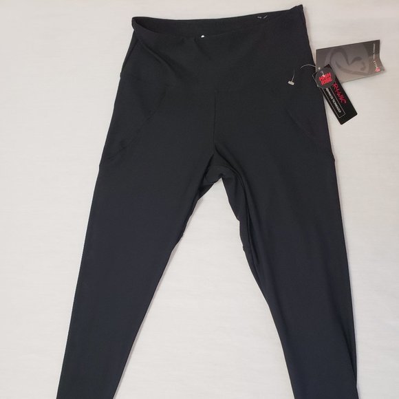 🪸🪸🪸 NWT  BALLY TOTAL FITNESS HIGH RISE WOMENS ATHLETIC YOGA LEGGINGS MESH …🪸 - Picture 1 of 6